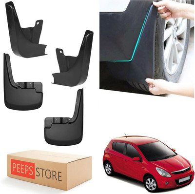 PEEPS STORE Mud Flap For Hyundai i20 2008(Black)