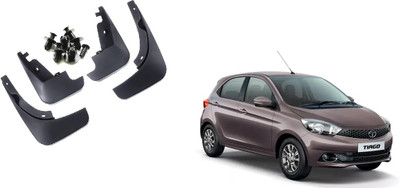 Uneestore Front Mud Guard, Rear Mud Guard For Tata Tiago 2016, 2017, 2018, 2019, 2020(Black)