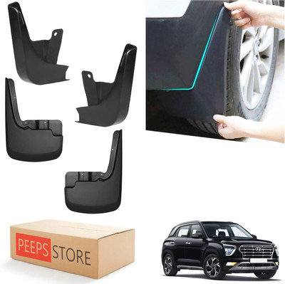 PEEPS STORE Mud Flap For Hyundai Creta 1.6 E Plus Diesel 2020(Black)
