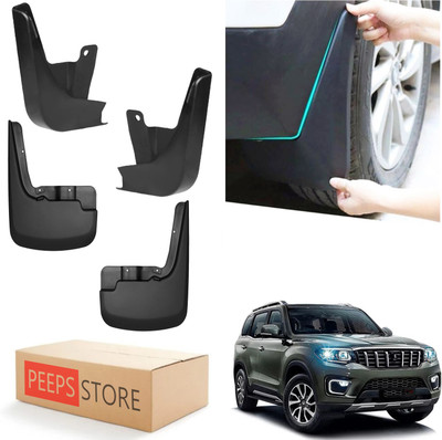 PEEPS STORE Mud Flap For MAHINDRA New Scorpio 2022(Black)