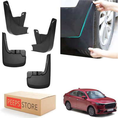 PEEPS STORE Mud Flap For Honda Amaze 2024(Black)