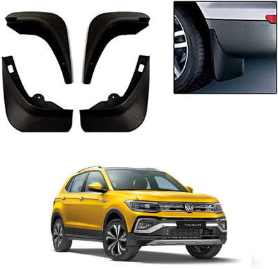 GS Grow n Shine Rear Mud Guard, Front Mud Guard For Volkswagen Taigun 2021(Black)