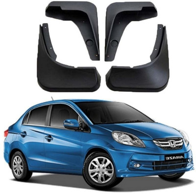 ANAYA G Front Mud Guard, Rear Mud Guard For Honda Amaze 2017(Black)