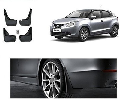 Gee Cee Front Mud Guard, Rear Mud Guard For Maruti Baleno 2021(Black)