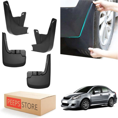 PEEPS STORE Mud Flap For Maruti SX4 2007(Black)