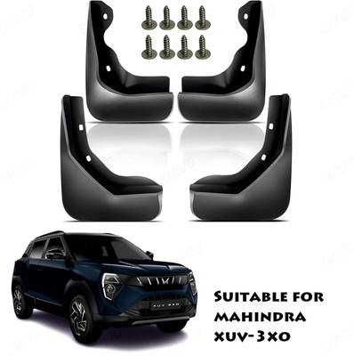 GS Grow n Shine Mud Flap, Front Mud Guard, Rear Mud Guard For MAHINDRA XUV 2024(Black)
