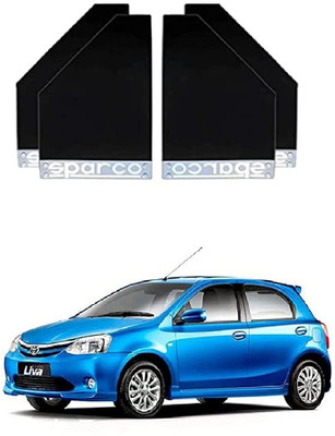 GS Grow n Shine Rear Mud Guard For Toyota Etios Liva NA(Black)