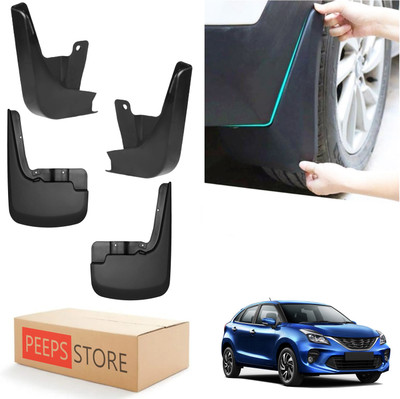 PEEPS STORE Mud Flap For Maruti Baleno 1.2 Alpha 2015(Black)