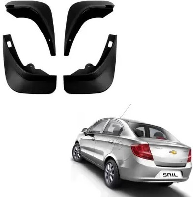 ANAYA G Rear Mud Guard, Front Mud Guard For Chevrolet Sail NA(Black)