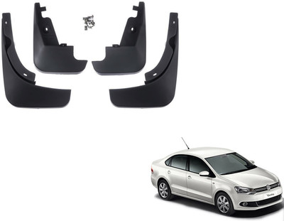 PEEPS STORE Front Mud Guard, Rear Mud Guard For Volkswagen Vento NA(Black)