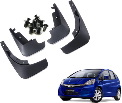 Gee Cee Front Mud Guard, Rear Mud Guard For Honda Jazz NA(Black)