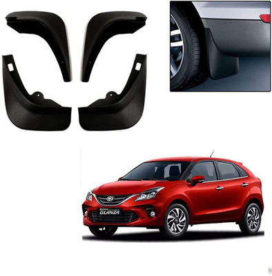 GS Grow n Shine Rear Mud Guard, Front Mud Guard For Toyota Glanza G NA(Black)