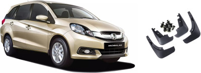 Uneestore Rear Mud Guard, Front Mud Guard For Honda Mobilio NA(Black)
