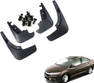 WolkomHome Mud Flap, Front Mud Guard, Rear Mud Guard For Honda City i DTec E NA(Black)