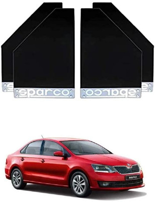 GS Grow n Shine Rear Mud Guard For Skoda Rapid NA(Black)