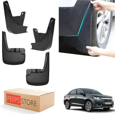 PEEPS STORE Mud Flap For Honda Amaze VX CVT i-VTEC 2022(Black)