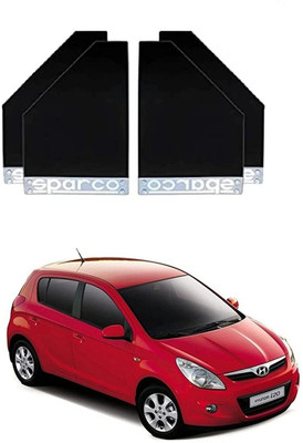 GS Grow n Shine Rear Mud Guard For Hyundai Elite i20 NA(Black)