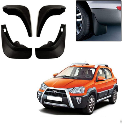GS Grow n Shine Rear Mud Guard, Front Mud Guard For Toyota Platinum Etios 1.4 GXD 2010(Black)
