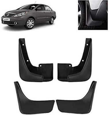 Gee Cee Front Mud Guard, Rear Mud Guard For Tata Manza 2009, 2016(Black)