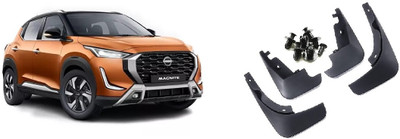 Uneestore Rear Mud Guard, Front Mud Guard For Nissan Magnite NA(Black)