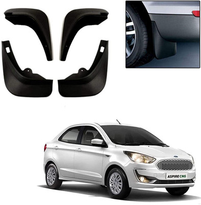 GS Grow n Shine Rear Mud Guard, Front Mud Guard For Ford Figo Aspire 1.2 Ti-VCT Ambiente 2014(Black)