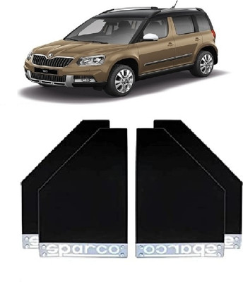 GS Grow n Shine Rear Mud Guard For Skoda Laura NA(Black)