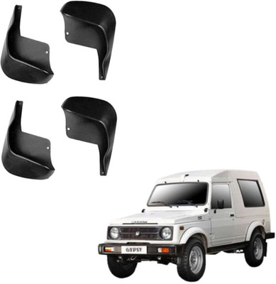 Smstrader Front Mud Guard, Rear Mud Guard For Maruti Gypsy NA(Black)