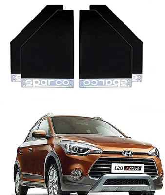 GS Grow n Shine Rear Mud Guard For Hyundai Elite i20 NA(Black)