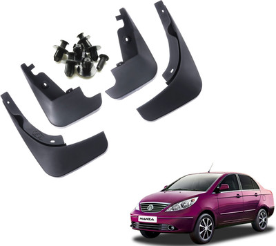 WolkomHome Mud Flap, Front Mud Guard, Rear Mud Guard For Tata Manza NA(Black)