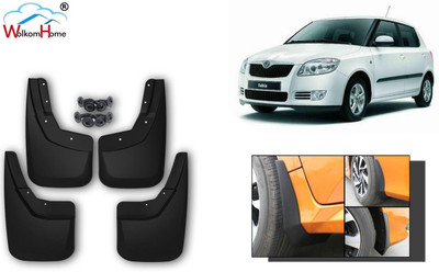 WolkomHome Mud Flap, Front Mud Guard, Rear Mud Guard For Skoda Fabia NA(Black)