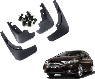 Decor S M Mud Flap, Front Mud Guard, Rear Mud Guard For Honda City i VTEC CVT VX 2014(Black)