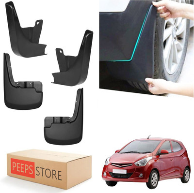 PEEPS STORE Mud Flap For Hyundai EON 1.0 Kappa Magna Plus Optional 2011(Black)