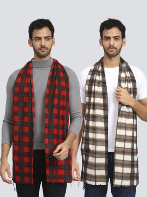ANIXA Printed Men Muffler(Pack of 2)