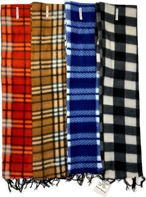 starvis Checkered, Geometric Print, Striped Men & Women Muffler(Pack of 4)