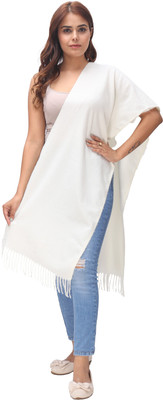 Life and style Solid Wool Blend Women Scarf