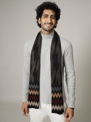 Ravaiyaa - Attitude Is Everything Geometric Print Men Muffler