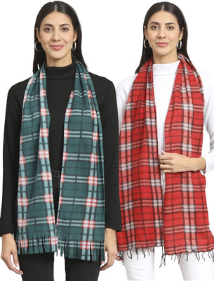 Fit N Fame Printed Women Muffler(Pack of 2)