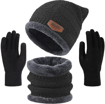 Jesal Self Design Men Muffler(Pack of 3)