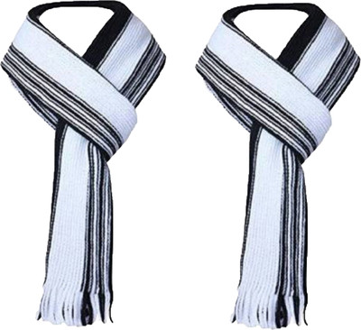 RBM Self Design Men & Women Muffler(Pack of 2)