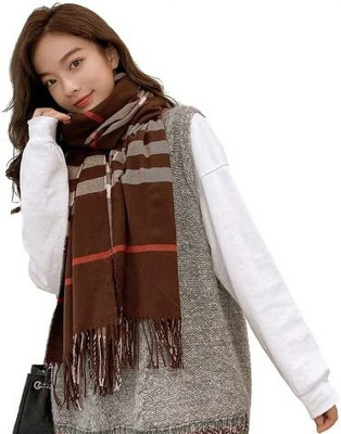 Tricky Shopper Checkered Women Muffler