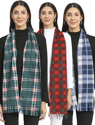 ANIXA Printed Women Muffler(Pack of 3)