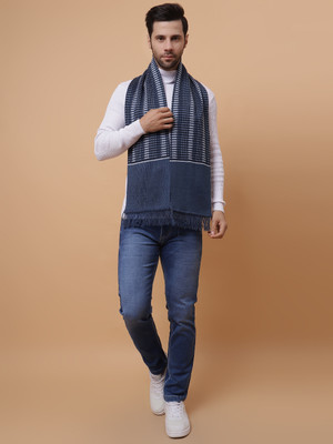 vesture Geometric Print Men Muffler