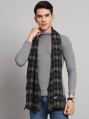 Ravaiyaa - Attitude Is Everything Geometric Print Men Muffler