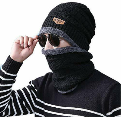 cvamys Self Design Beanie Cap