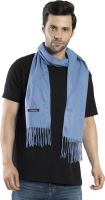 Life and style Wool Solid Men Shawl(Blue)