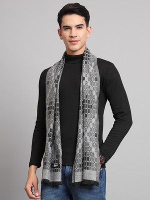 Ravaiyaa - Attitude Is Everything Geometric Print Men Muffler
