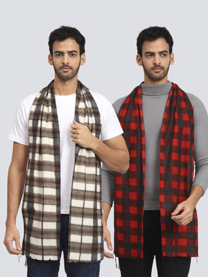 ANIXA Printed Men Muffler(Pack of 2)
