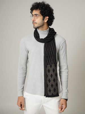 Ravaiyaa - Attitude Is Everything Geometric Print Men Muffler