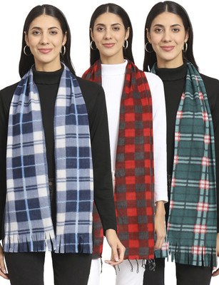 ANIXA Printed Women Muffler(Pack of 3)