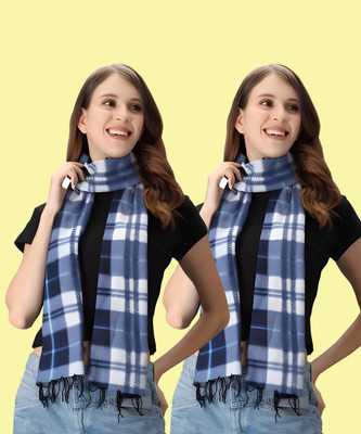 ANIXA Printed Women Muffler(Pack of 2)